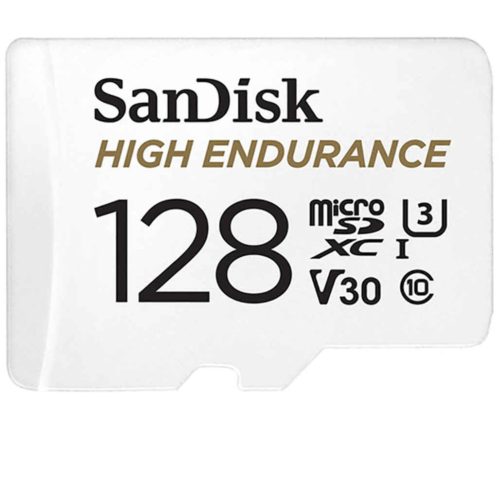 SanDisk High Endurance MicroSDXC,128GB, U3, V30, C10, Full HD recording, with Adapter