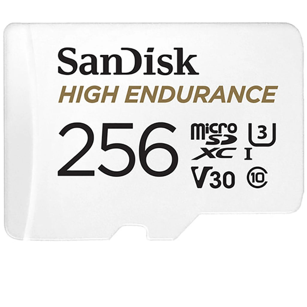 SanDisk High Endurance MicroSDXC, 256GB, U3, V30, C10, Full HD recording, with Adapter