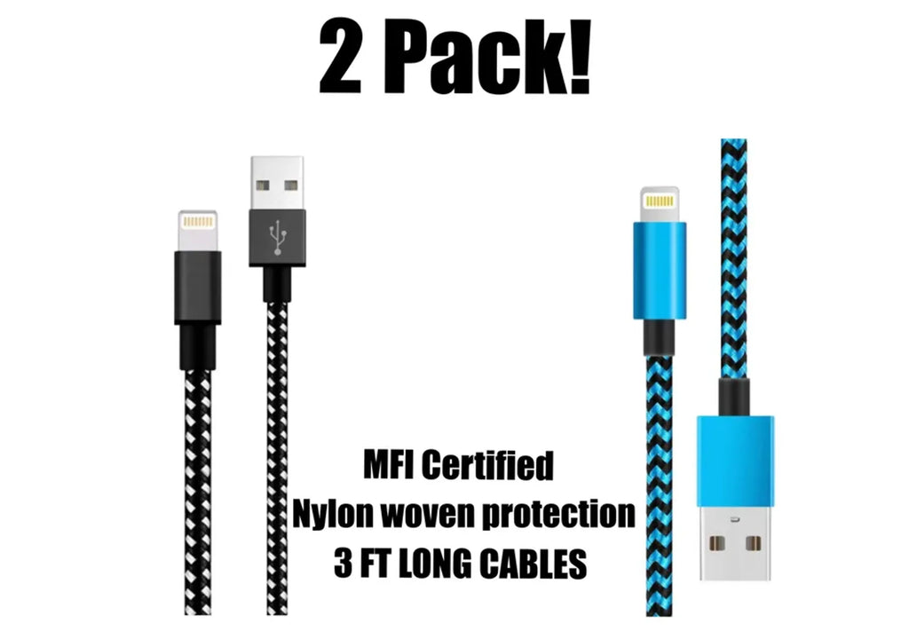 iPhone Charger Nylon Braided Fast Charging(3 Ft)