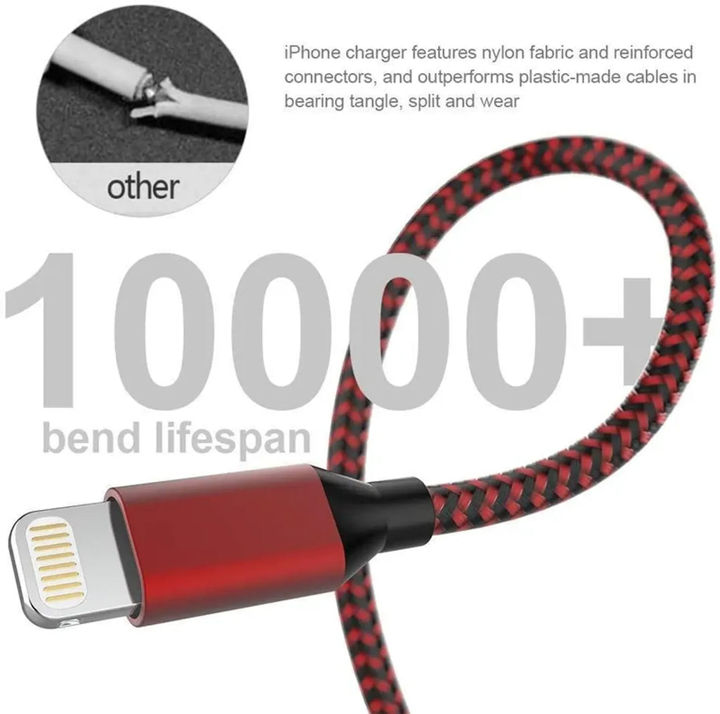 iPhone Charger Nylon Braided Fast Charging