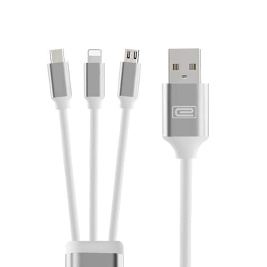 in  Micro Usb Lightning Type C Date Charge Sync Cable Silver For iPhone Samsung