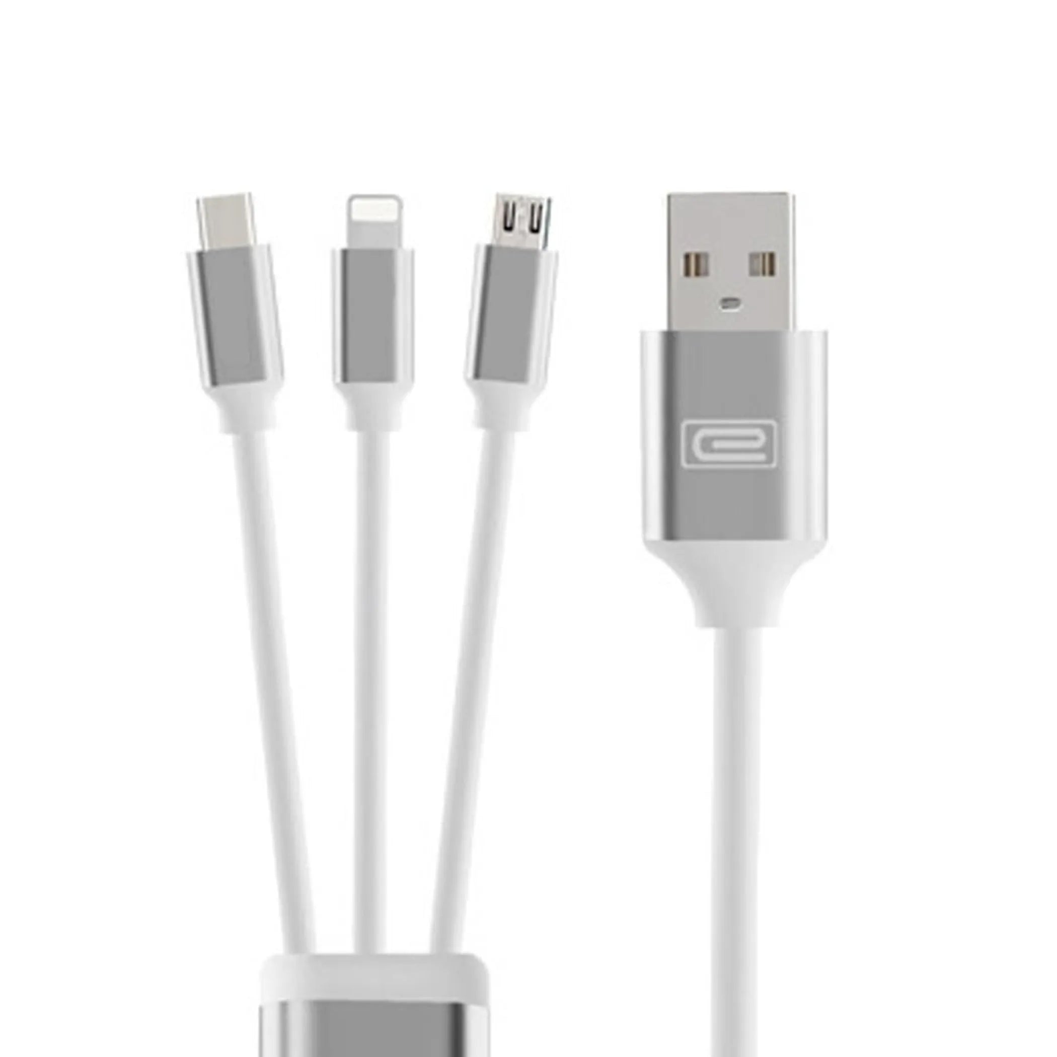 in  Micro Usb Lightning Type C Date Charge Sync Cable Silver For iPhone Samsung