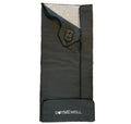 Black heating pad with remote control on a white background, featuring the brand 'DOTMEWELL'.