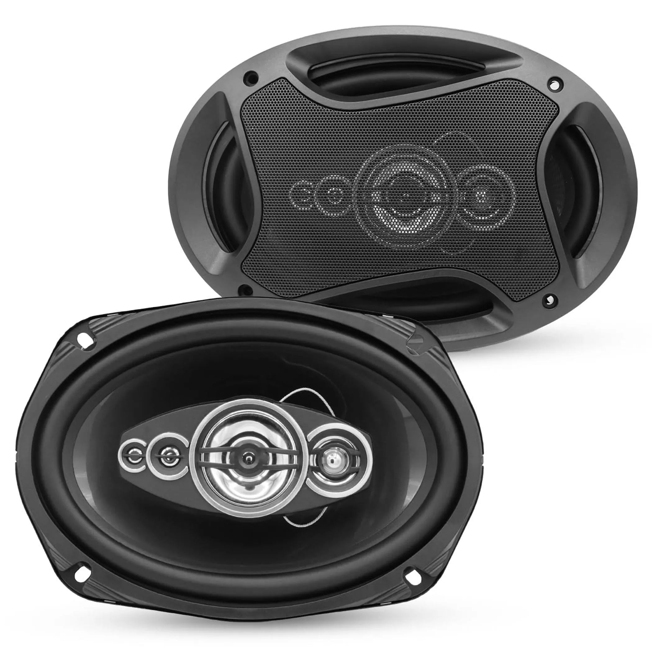 6x9 Car Speaker Pair 800W 4Ohm 2 Way Coaxial Speaker w Super Tweeter Universal Fit for Vehicle