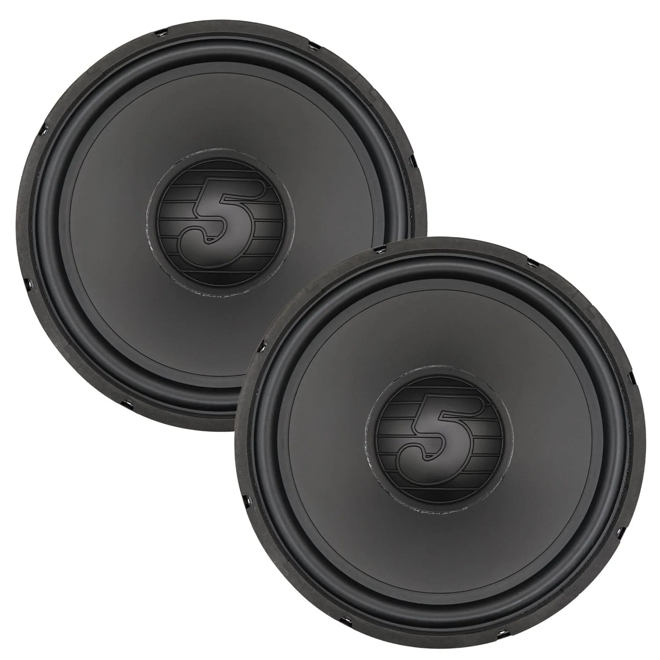 15 Inch Woofer Pair 500W Car Subwoofer 4Ohm Replacement Deep Sub w Poly Cone