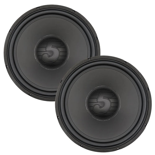15 Inch Woofer Pair 500W Car Subwoofer 4Ohm Replacement Deep Sub w Poly Cone