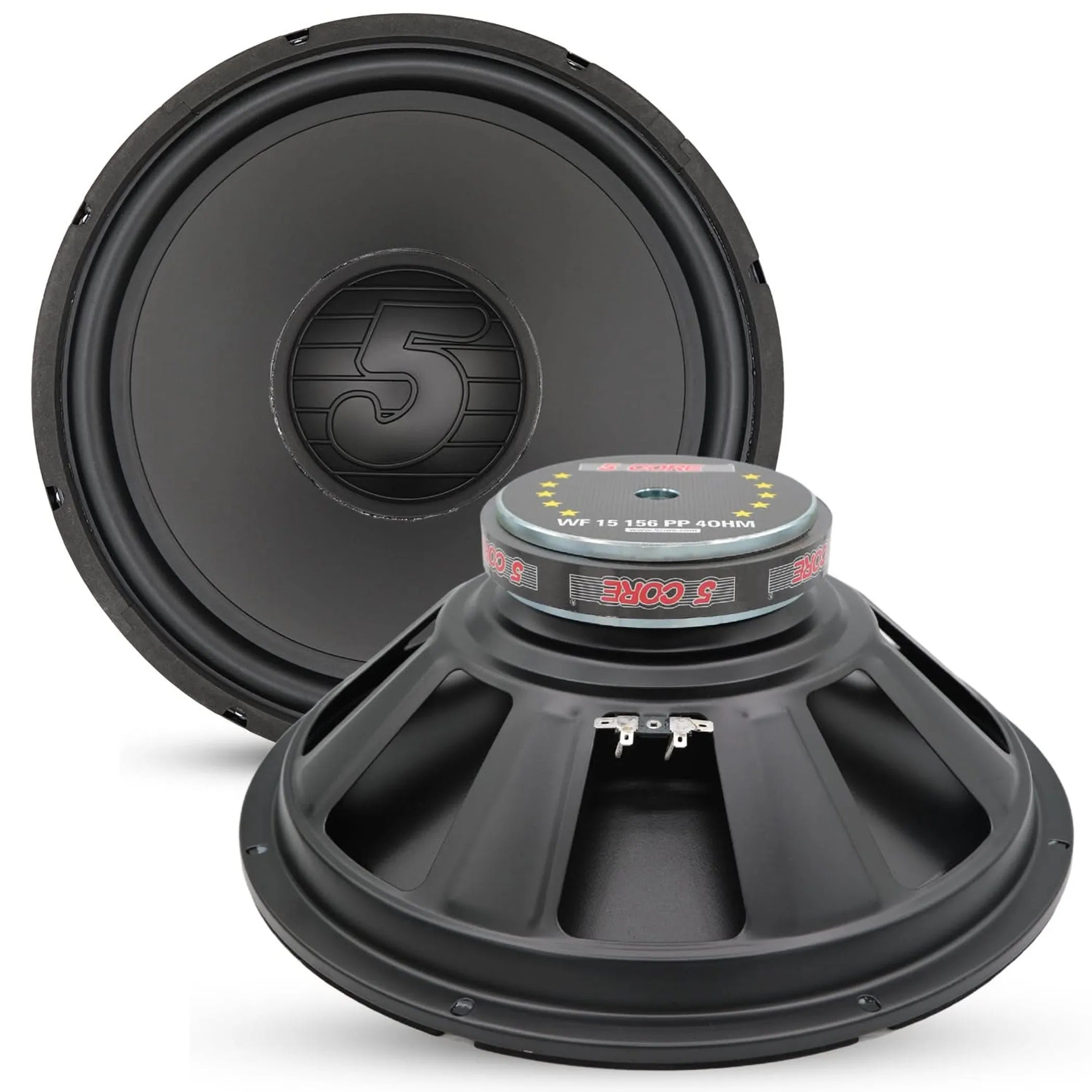 15 Inch Woofer 500W Car Subwoofer 4Ohm Replacement Deep Sub w Poly Cone