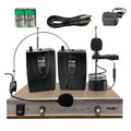 Wireless Microphones w 1 Headset 1 Collar Mic + Receiver Microfono Inalambrico