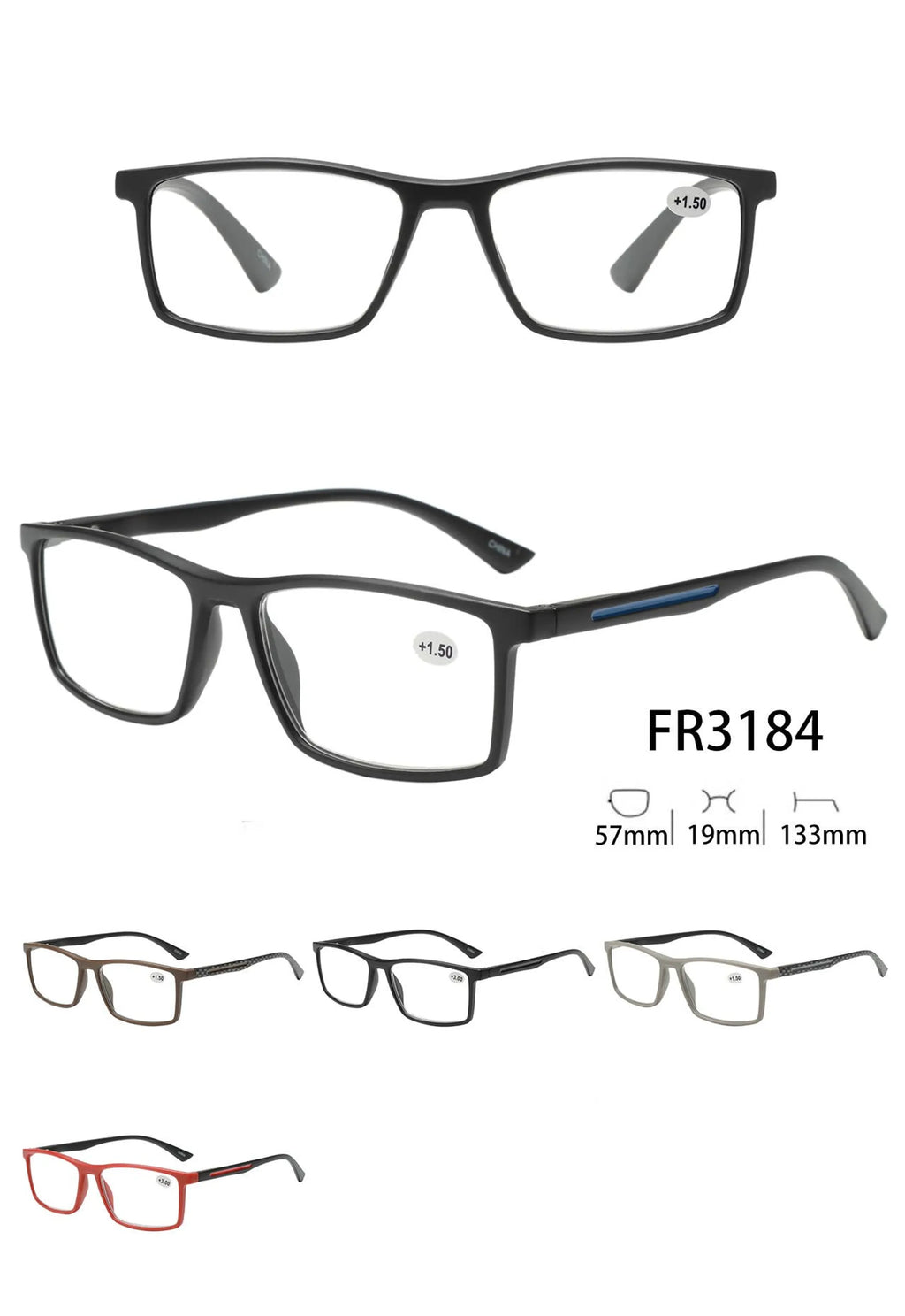 Simple Rectangle Frame Readers/Reading Glasses