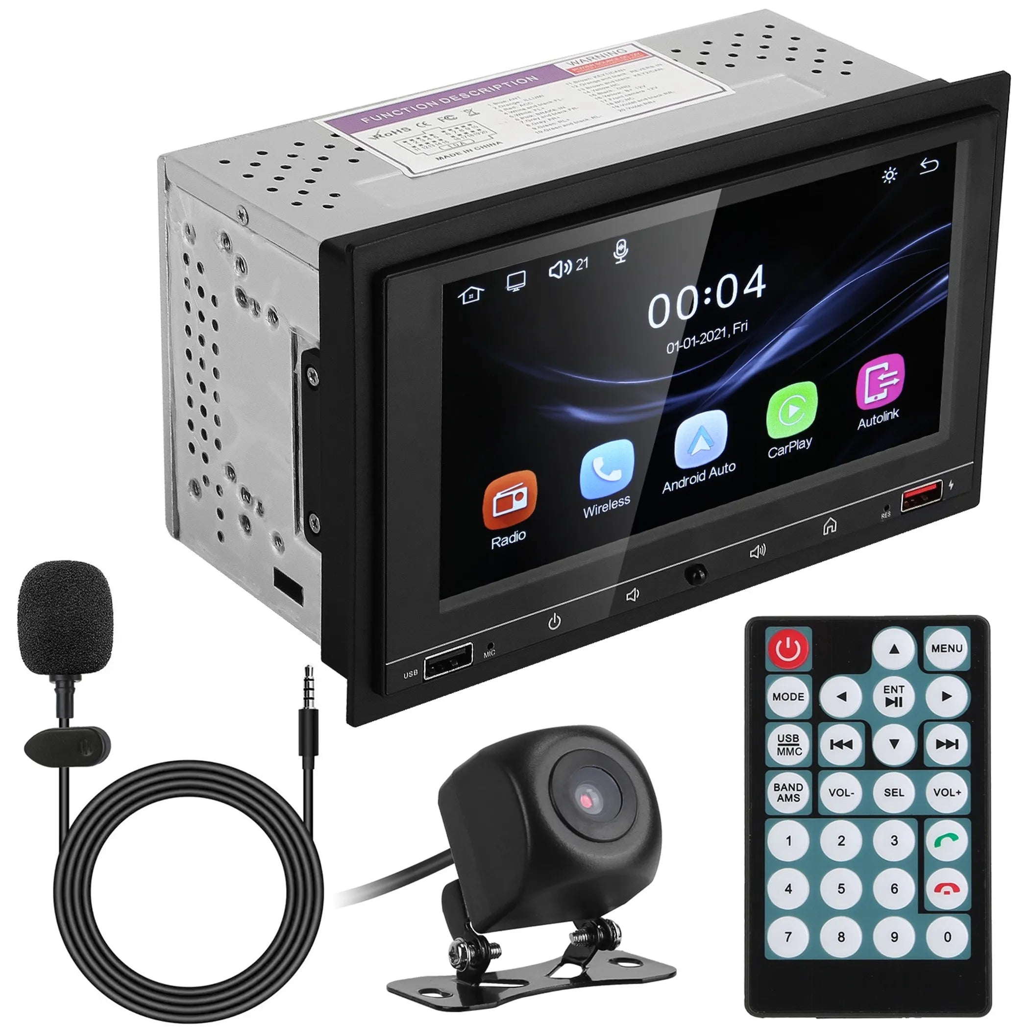7In Universal Wireless Car MP5 Player