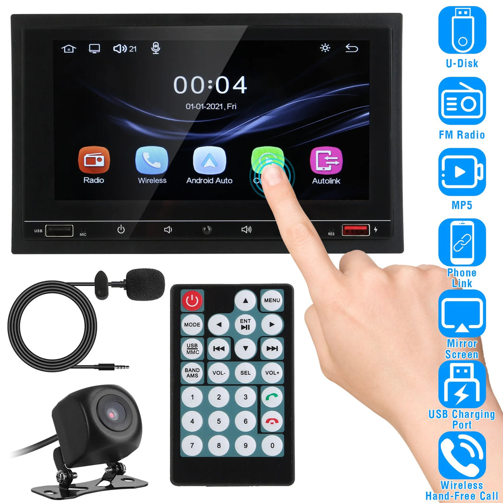 7In Universal Wireless Car MP5 Player