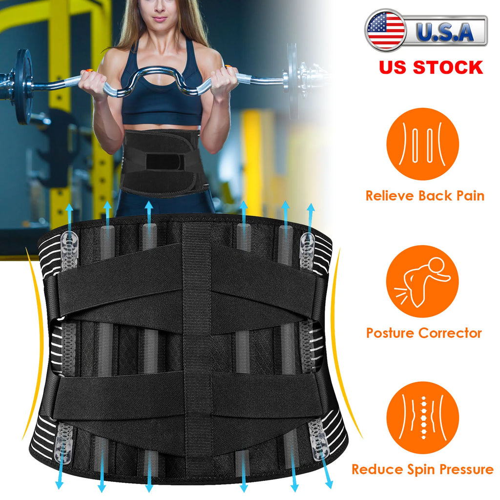 Back Support Brace Breathable Mesh Lumbar