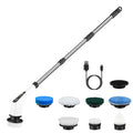 Electric Spin Scrubber Cordless Rechargeable Telescopic Cleaning Brush