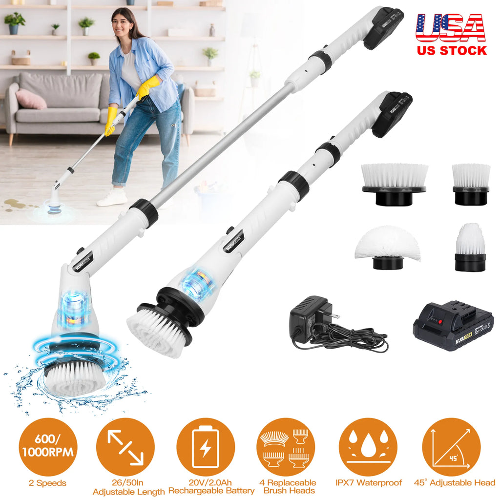 Electric Spin Scrubber Cordless Handheld