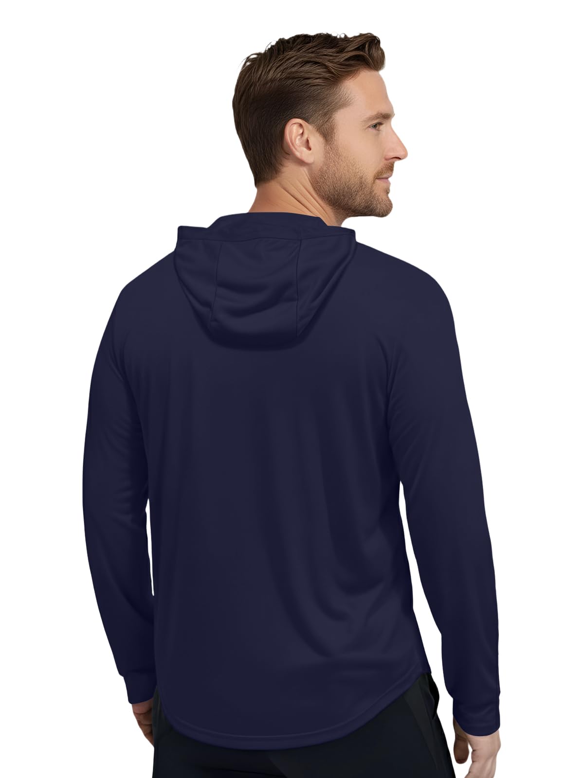 Mens Hoodies Long-Sleeve Shirts - UPF 50+ Sun Protection Shirts Lightweight Fishing Athletic Hoodies