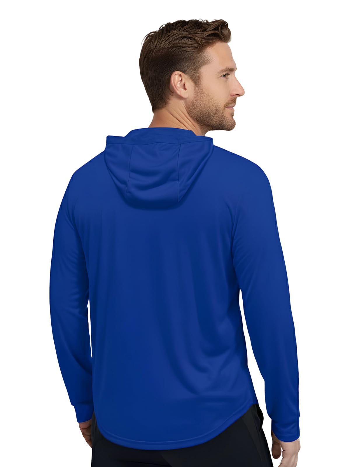 Mens Hoodies Long-Sleeve Shirts - UPF 50+ Sun Protection Shirts Lightweight Fishing Athletic Hoodies