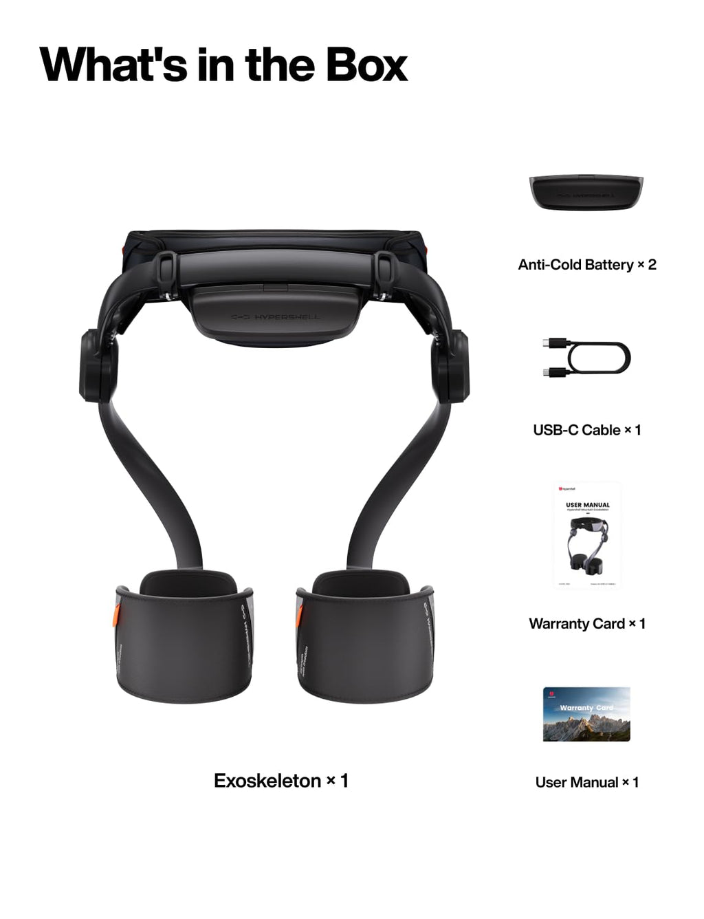 Hypershell X Pro Exoskeleton, Leg Strength with 800W Output, 17.5km Battery Range, 10 Intelligent Modes, AI-Powered Wearable Exoskeleton for Daily Activities, Walking, Hiking, 2 Batteries, No Charger