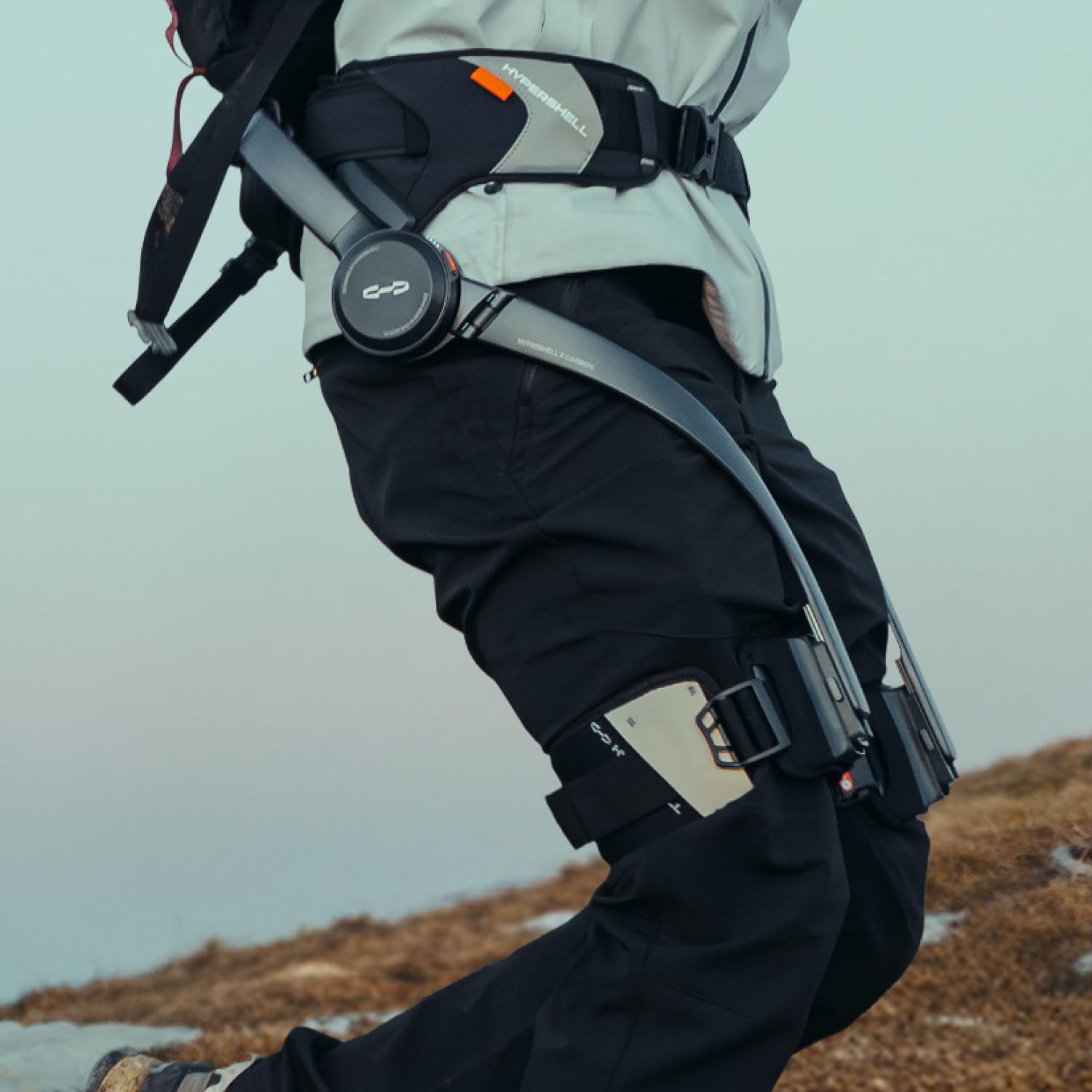 Hypershell X Pro Exoskeleton, Leg Strength with 800W Output, 17.5km Battery Range, 10 Intelligent Modes, AI-Powered Wearable Exoskeleton for Daily Activities, Walking, Hiking, 2 Batteries, No Charger