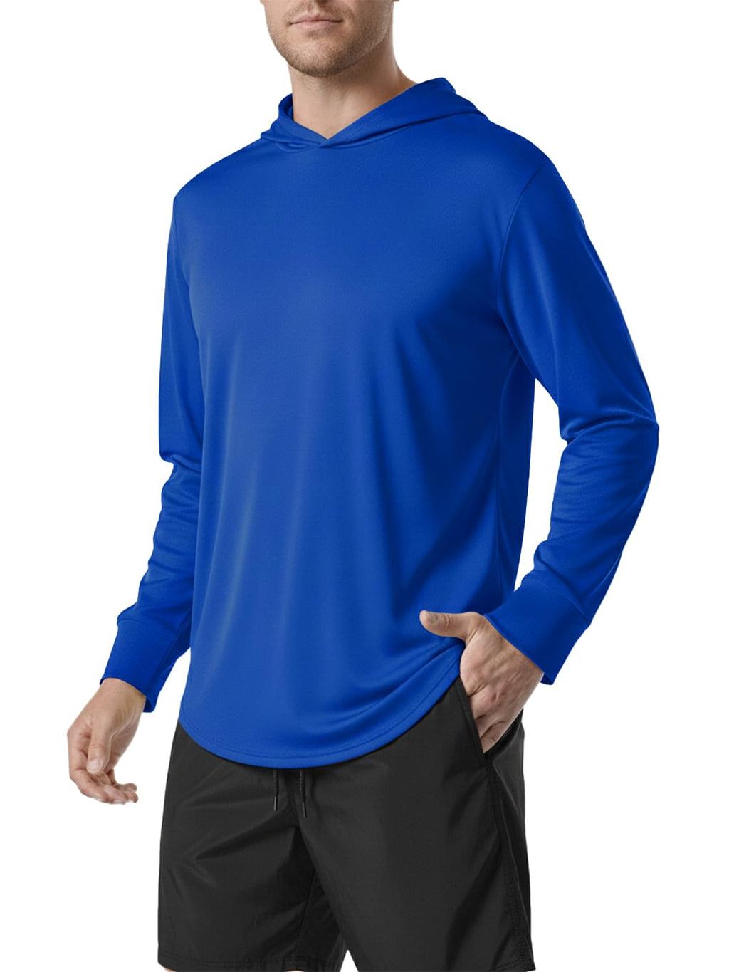 Mens Hoodies Long-Sleeve Shirts - UPF 50+ Sun Protection Shirts Lightweight Fishing Athletic Hoodies