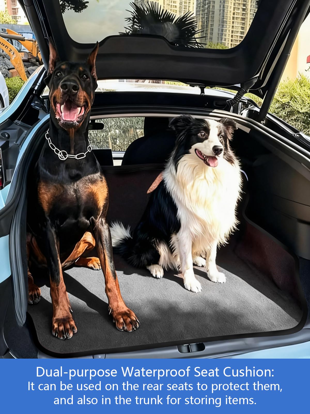 1160g Heavy Duty Towel Car Seat Cover, Sweatproof Absorbent Microfiber Rear Seat Protector for Gym Beach Athletes, Universal Fit Waterproof Back Seat Mat for Sedans SUV Minivans(Black, 1PC)