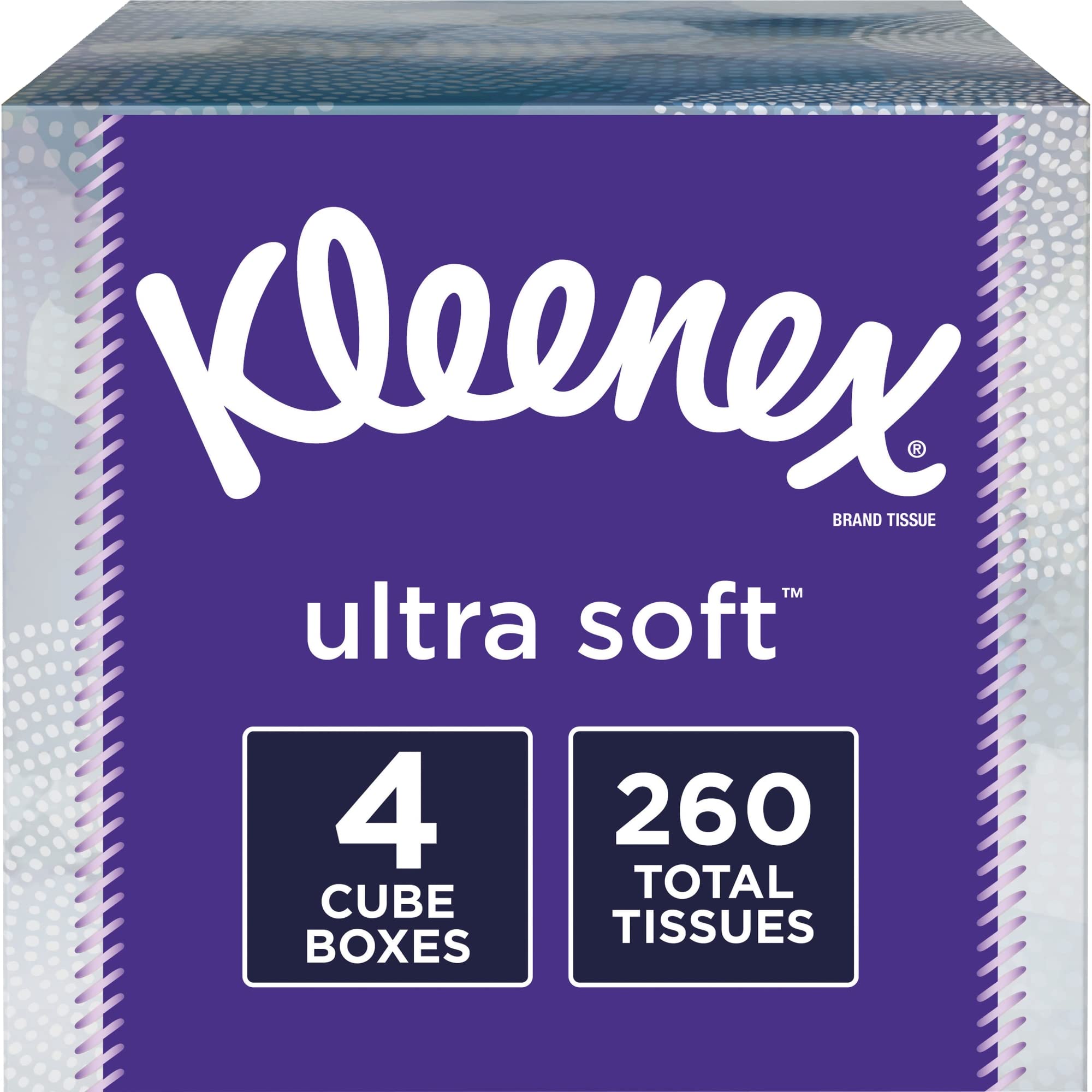 Kleenex Ultra Soft Facial Tissues, 3 Flat Boxes, 120 Tissues per Box, 3-Ply (360 Total), Packaging May Vary