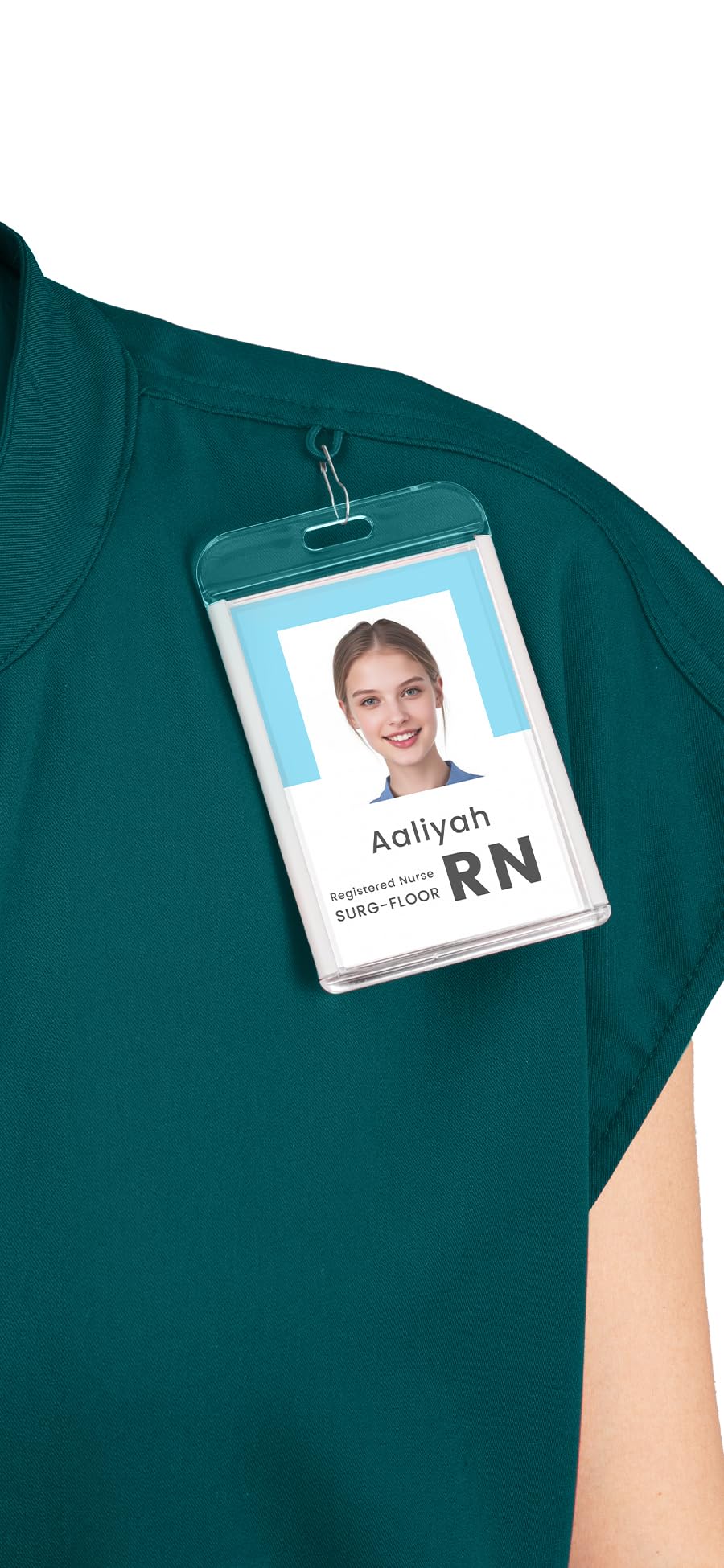 Scrubs for Women Set - with Sleeveless Stand-Up Collar Scrub Top & Jogger Scrub Pants, 8-Pocket Design