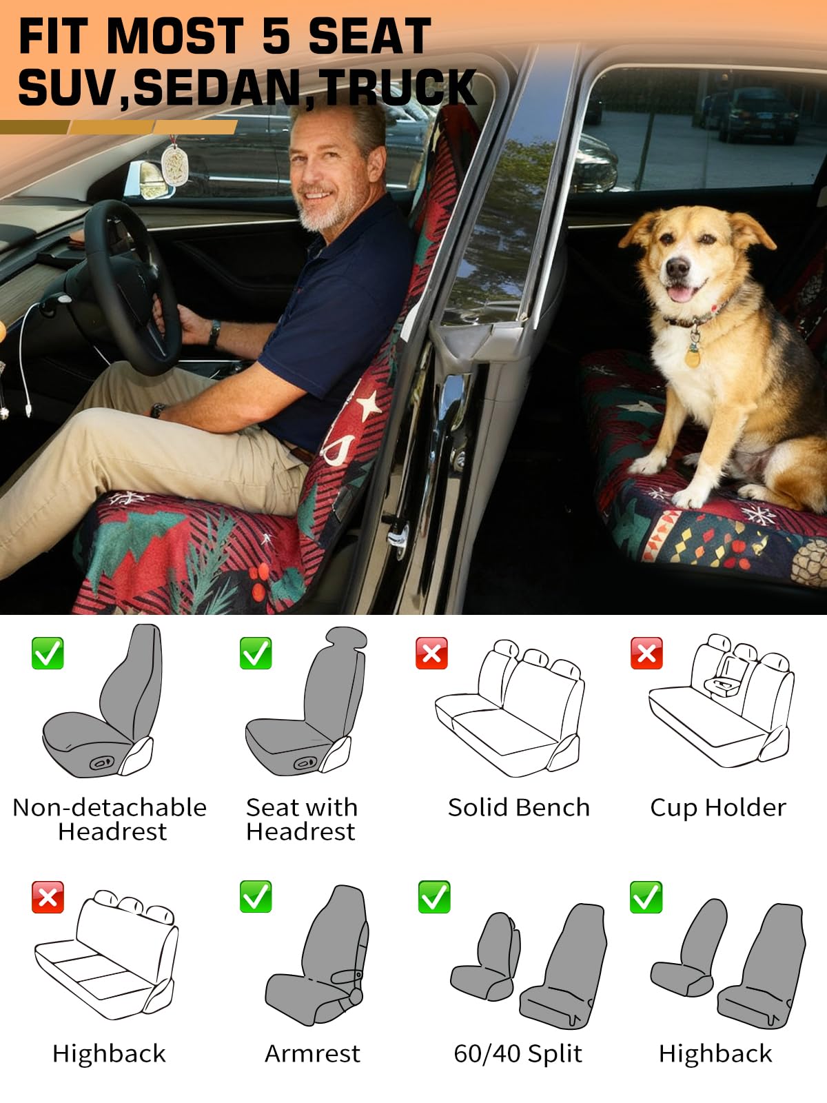 1160g Heavy Duty Towel Car Seat Cover, Sweatproof Absorbent Microfiber Rear Seat Protector for Gym Beach Athletes, Universal Fit Waterproof Back Seat Mat for Sedans SUV Minivans(Black, 1PC)