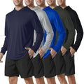 Mens Hoodies Long-Sleeve Shirts - UPF 50+ Sun Protection Shirts Lightweight Fishing Athletic Hoodies