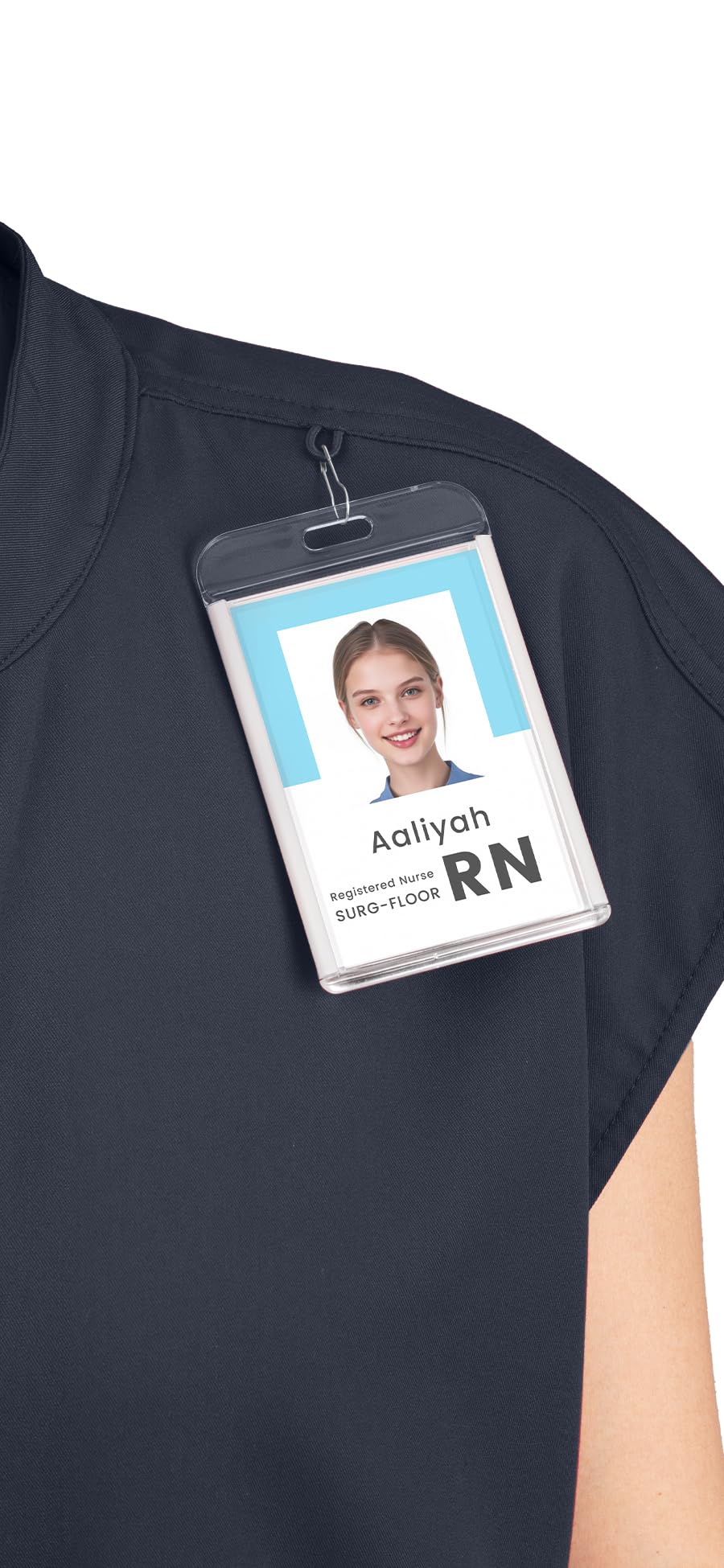 Scrubs for Women Set - with Sleeveless Stand-Up Collar Scrub Top & Jogger Scrub Pants, 8-Pocket Design