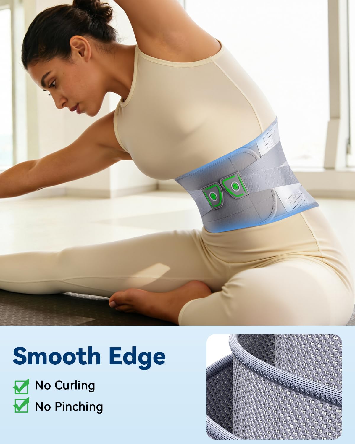 Back Brace for Women Lower Back Pain Relief [Medical-Grade & Stronger Support] Back Support Brace with Adjustable Strap System - Back Support Belt for Herniated Disc, Sciatica, Arthritis,Scoliosis