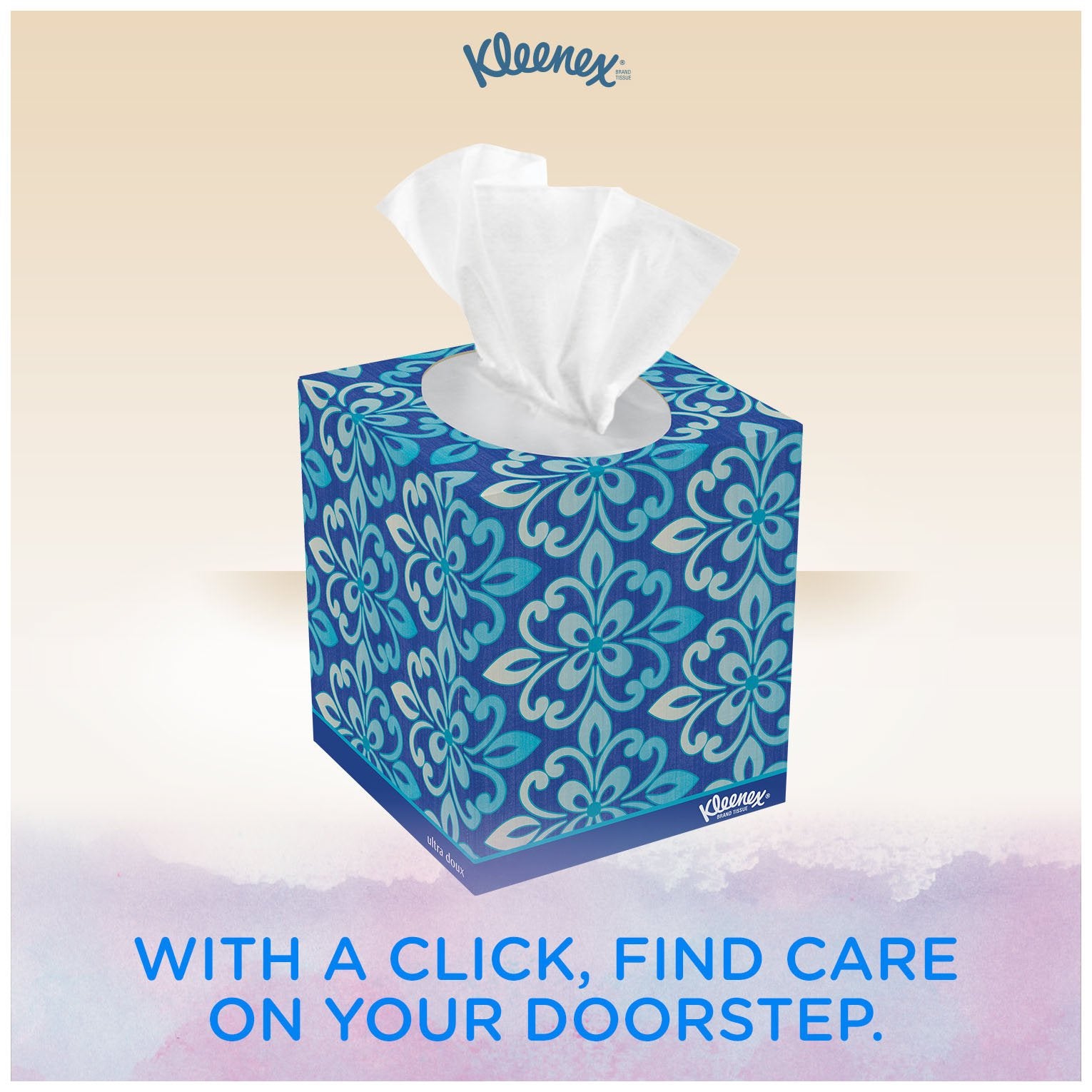 Kleenex Ultra Soft Facial Tissues, 3 Flat Boxes, 120 Tissues per Box, 3-Ply (360 Total), Packaging May Vary
