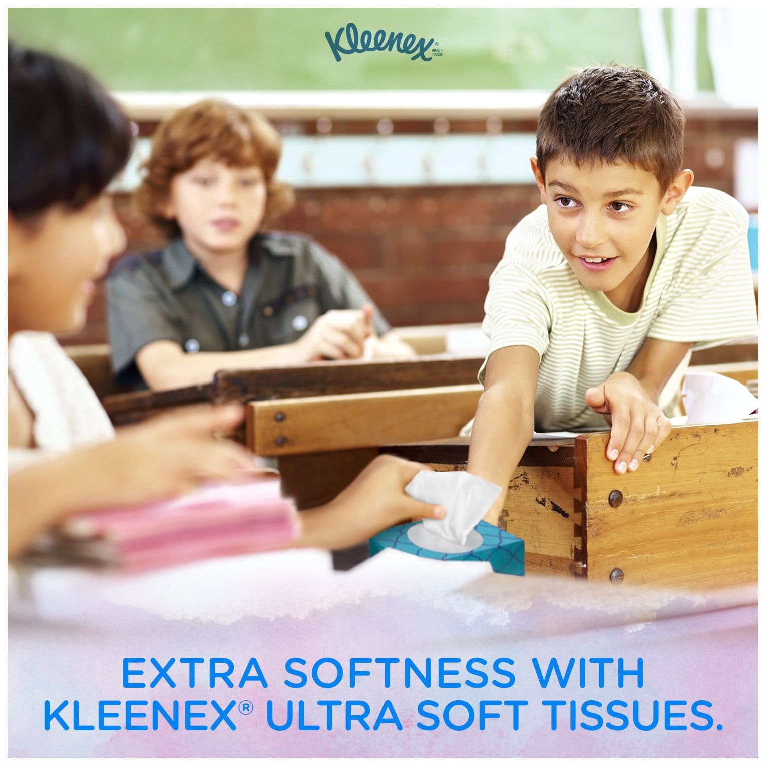 Kleenex Ultra Soft Facial Tissues, 3 Flat Boxes, 120 Tissues per Box, 3-Ply (360 Total), Packaging May Vary