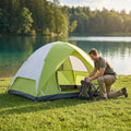 Heavy Duty Camping Tents, Outdoor Tents, 4/6 Person Family Camping Tent,Waterproof Windproof, 210D Oxford Fabric Ground Cloth
