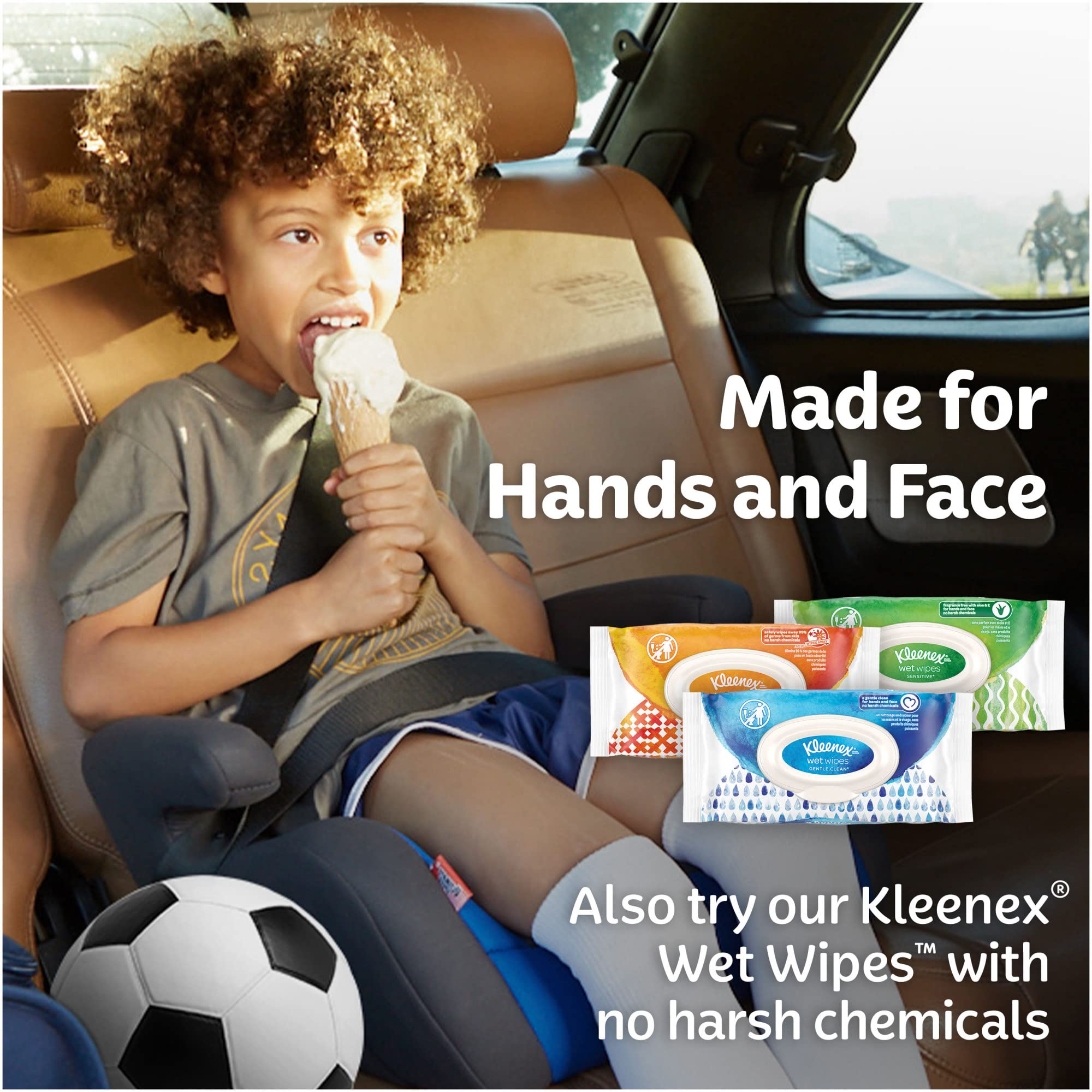 Kleenex Ultra Soft Facial Tissues, 3 Flat Boxes, 120 Tissues per Box, 3-Ply (360 Total), Packaging May Vary
