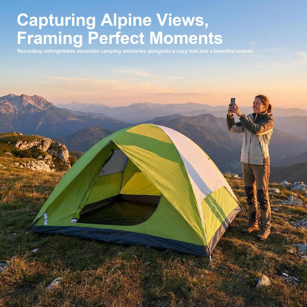 Heavy Duty Camping Tents, Outdoor Tents, 4/6 Person Family Camping Tent,Waterproof Windproof, 210D Oxford Fabric Ground Cloth