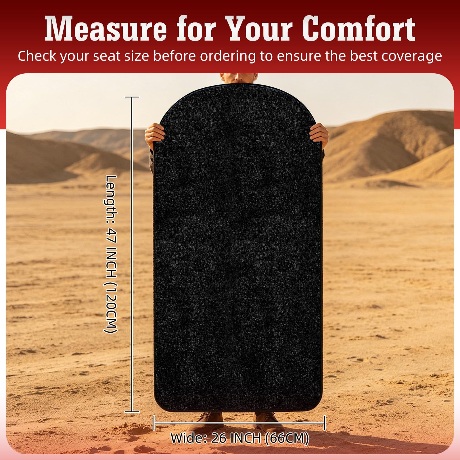1160g Heavy Duty Towel Car Seat Cover, Sweatproof Absorbent Microfiber Rear Seat Protector for Gym Beach Athletes, Universal Fit Waterproof Back Seat Mat for Sedans SUV Minivans(Black, 1PC)