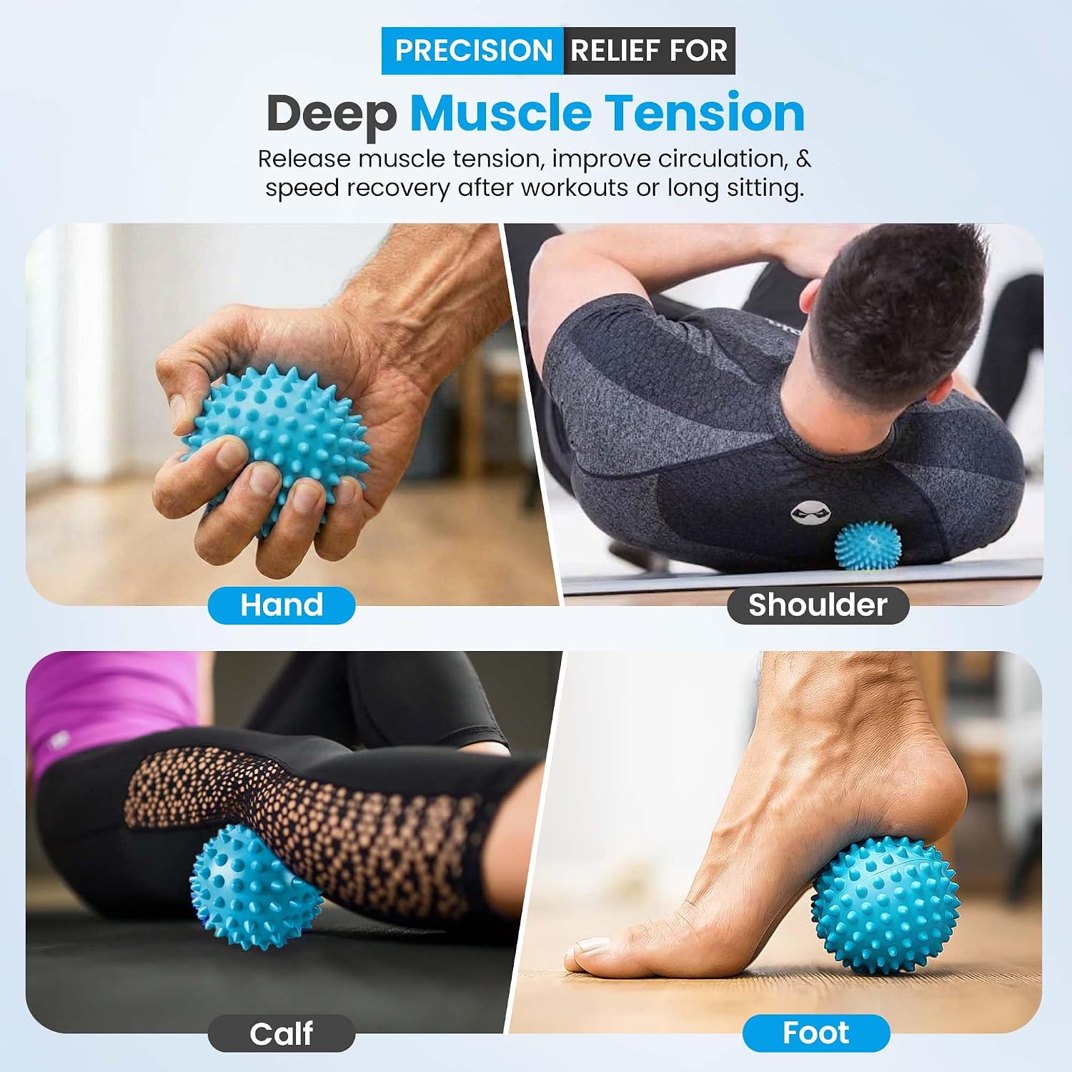 Spine Decompression Back Stretcher with Massage Ball - 3 Level Adjustable Back Cracker Board for Lower Back Comfort - Posture Support and Scoliosis Aid for Home, Office & Gym