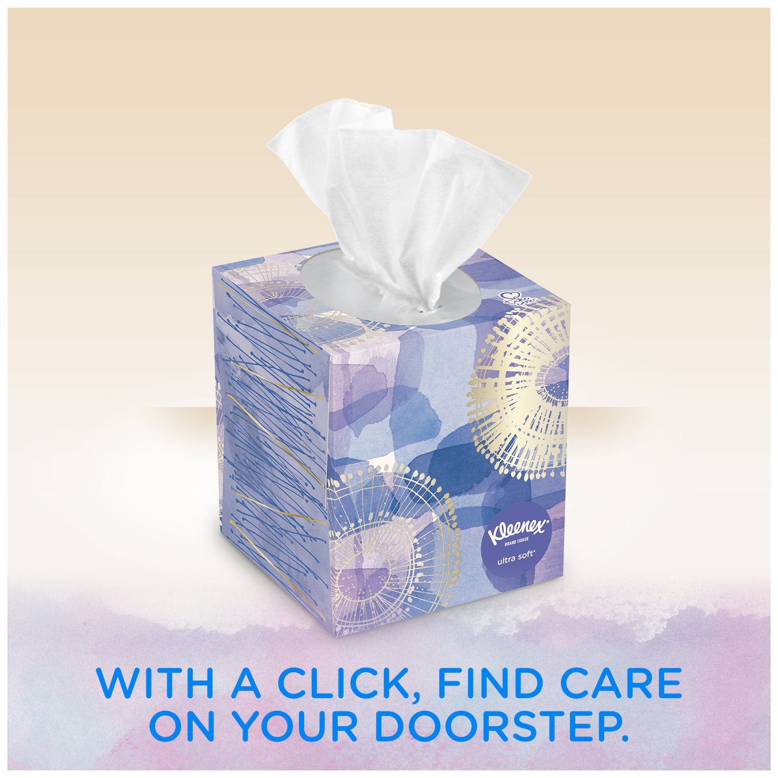 Kleenex Ultra Soft Facial Tissues, 3 Flat Boxes, 120 Tissues per Box, 3-Ply (360 Total), Packaging May Vary