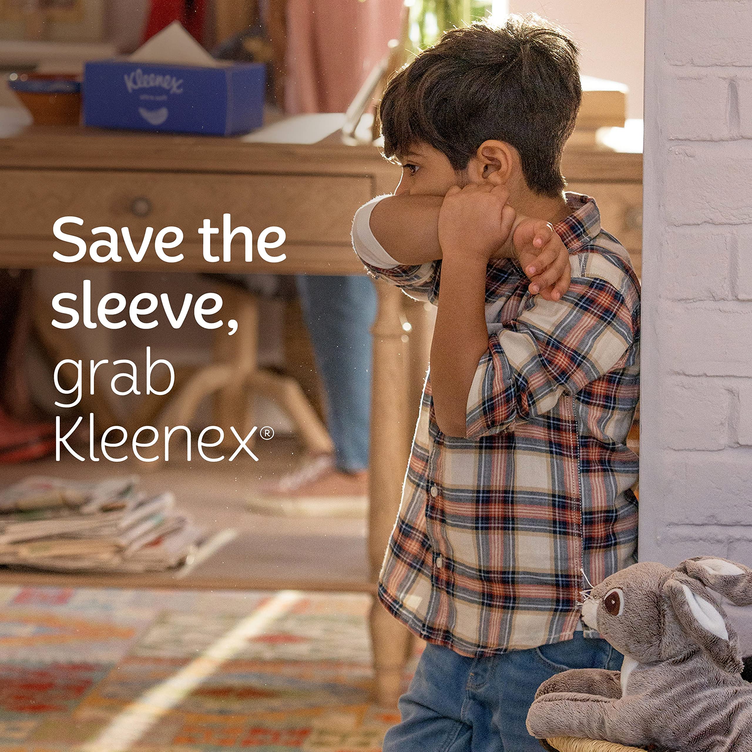 Kleenex Ultra Soft Facial Tissues, 3 Flat Boxes, 120 Tissues per Box, 3-Ply (360 Total), Packaging May Vary