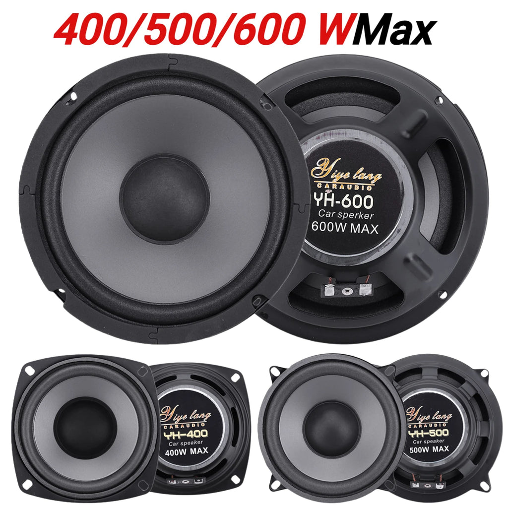 4/5/6.5Inch Universal Car HiFi Coaxial Stereo Speaker 400/500/500W Car Subwoofer Auto Audio Music Full Range Frequency Speaker