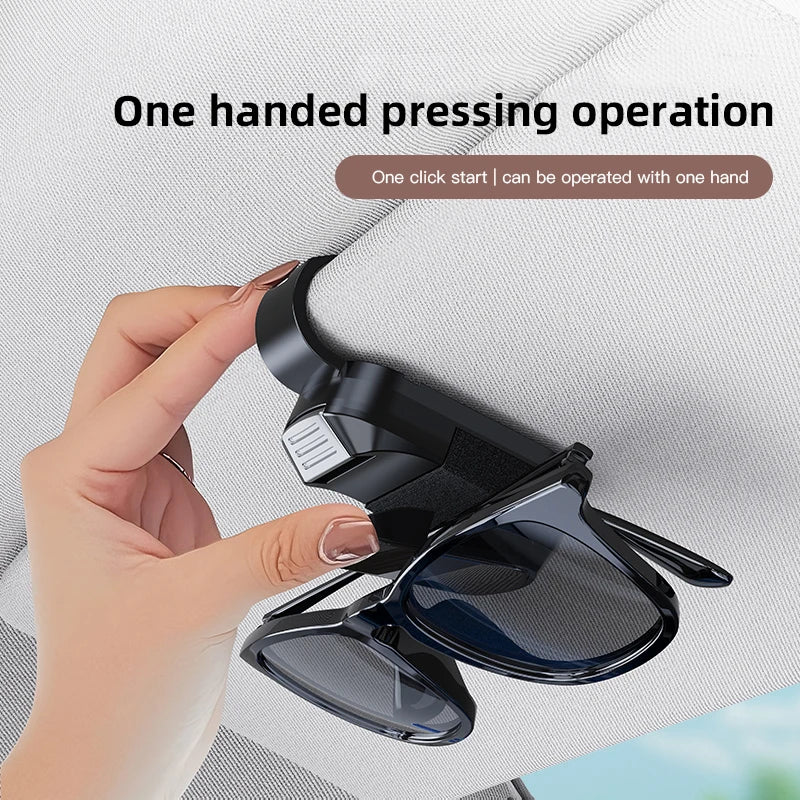 Car Sun Visor Glasses Clip For BYD Atto E6 Tang F3 Song F3R Qing Yuan I3 S7 Mirror Style Sunglasses Holder Frame Car Gadgets ﻿ ﻿