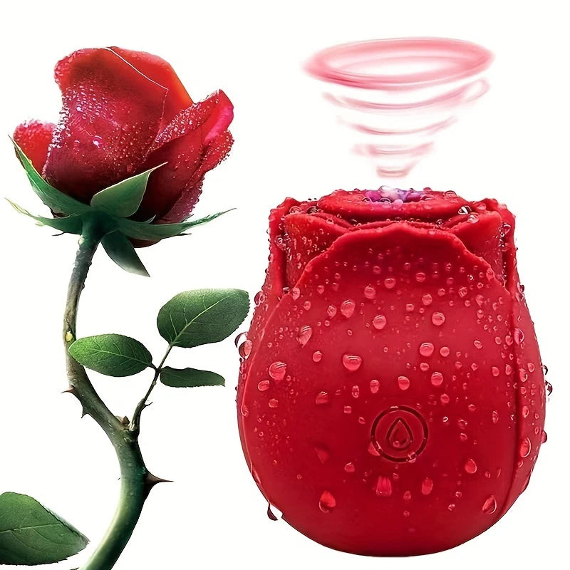 Powerful Vagina Sucking-Rose Vibrator Toy for Women Vacuum Stimulator Oral Nipple Clit Sucker Female Sex Toys Goods for Adults
