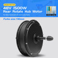 Ebike Fat Motor 48V 1000W 1500W Brushless Non-gear Front/Rear Hub Motor For Electric Bicycle Snow E-bike Fork Size 170mm 190mm