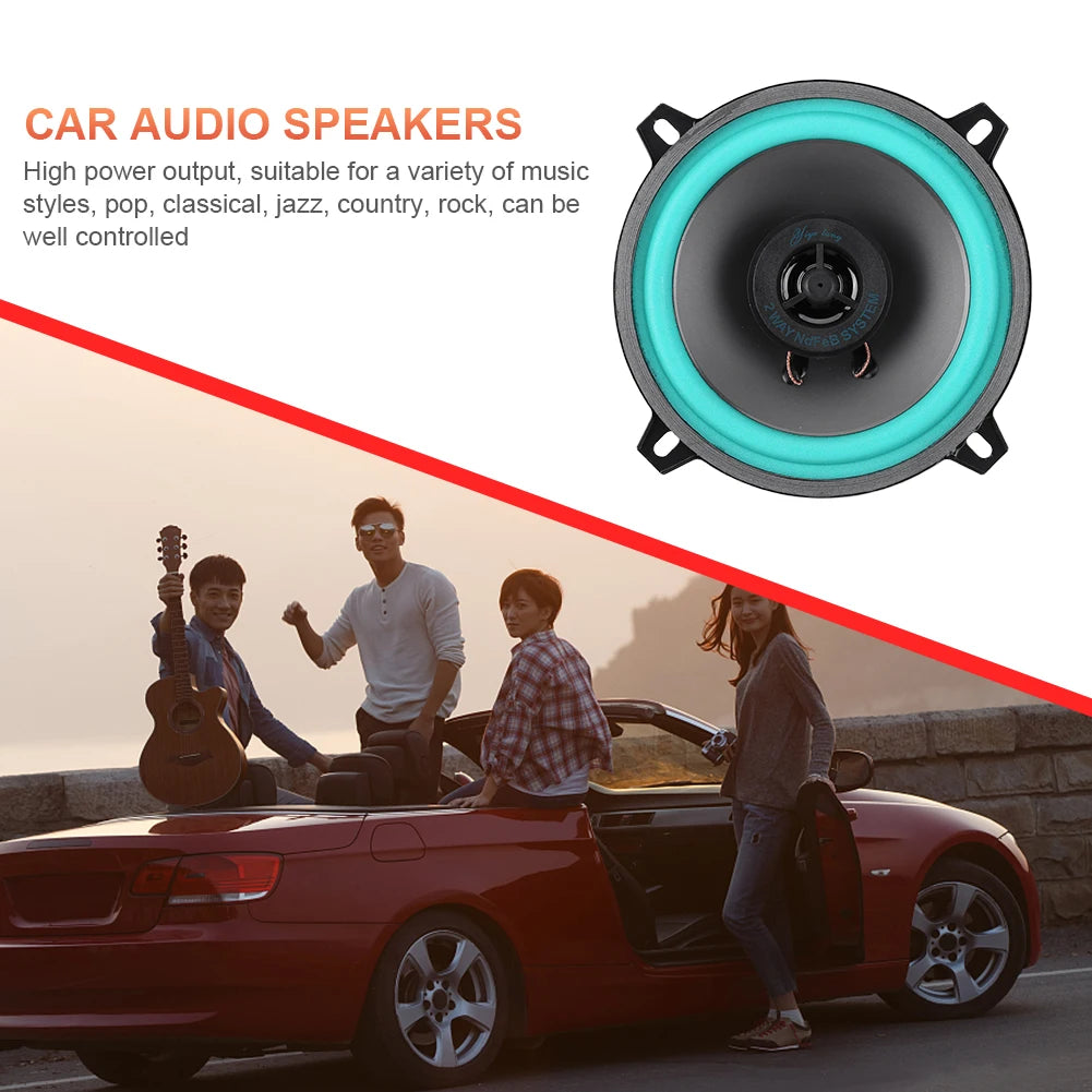 4/5/6.5 Inch Car Speaker 100/160W HiFi Coaxial Subwoofer Universal Automotive Audio Music FullRange Frequency Car Stereo Speaker