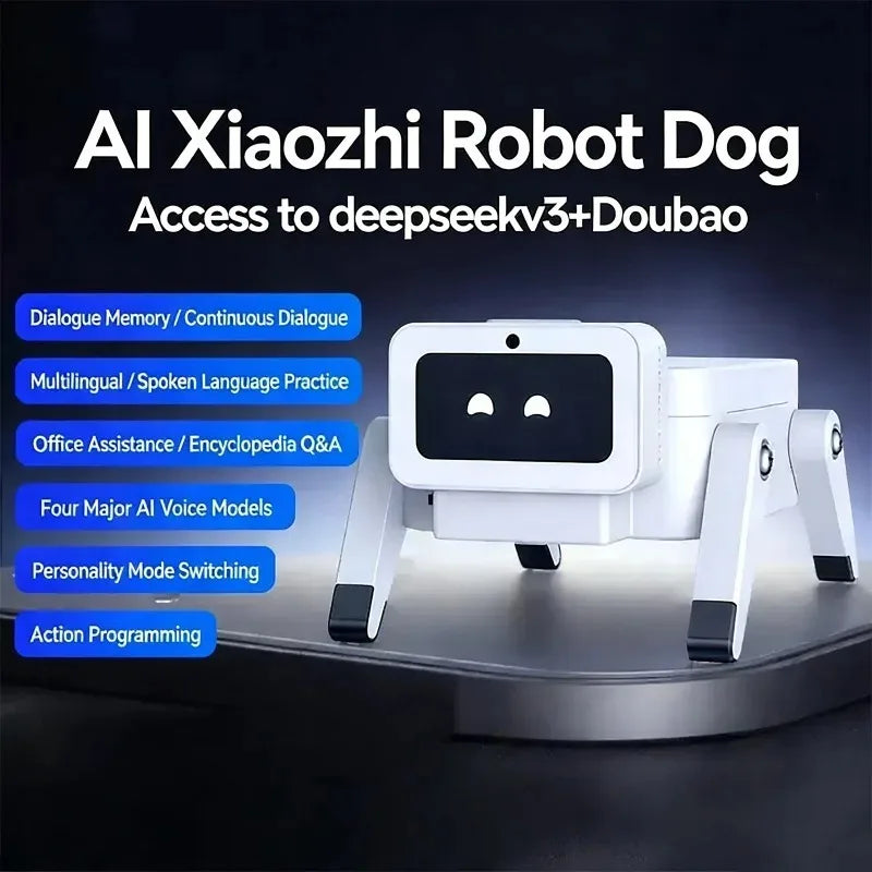 Xiaozhi AI Robot Pet for Kids,Voice-Control Robot Puppy,Man-machine Mutual Communication and Companionship,3D Printing Products