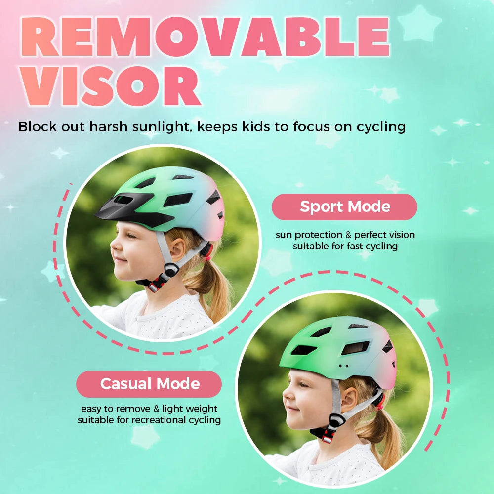 Kids Helmet for Children Bicycle Safety Cycling Boys Girls Outdoor Sports Protection Cap MTB Balance Bike Roller Skating Helmets
