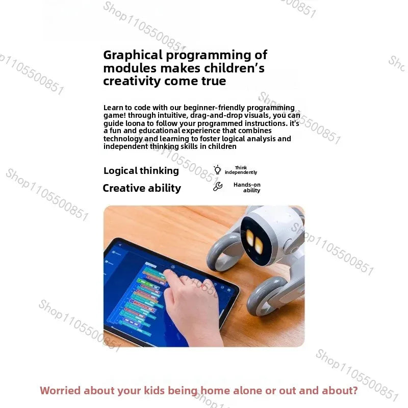 Emotional AI Companion, Interactive Robot Pet with Face Recognition & Real-Time Monitoring