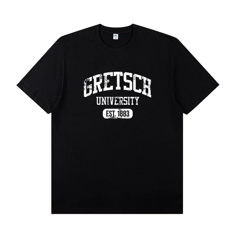 Gretsch Electric Guitar Instrument Peripheral T-shirt Short Sleeve Rock Band Lead Singer Practice Costume Casual T-shirt