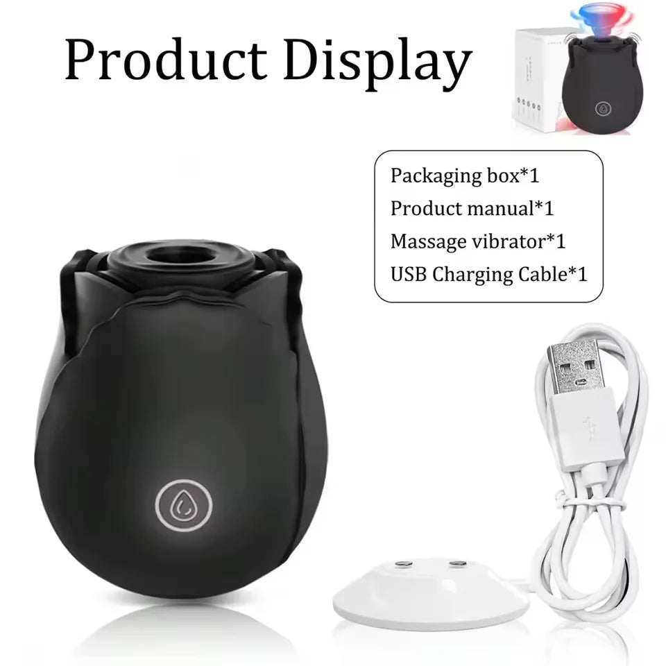 Powerful Sucking Vibrator for Women Vacuum Clitoris Stimulator Female Oral Nipple Clit Sucker Vibrating Adults Sex Rose Toys 18+