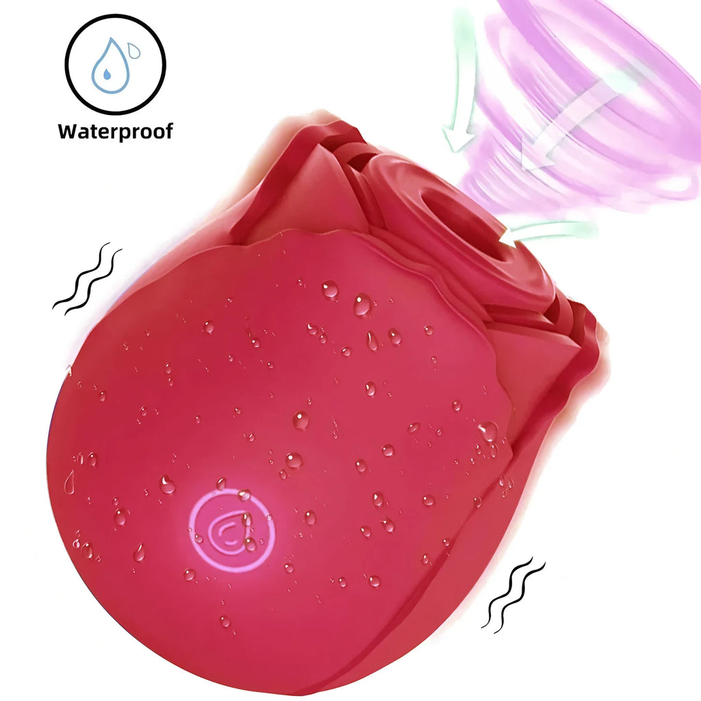 Powerful Vagina Sucking-Rose Vibrator Toy for Women Vacuum Stimulator Oral Nipple Clit Sucker Female Sex Toys Goods for Adults